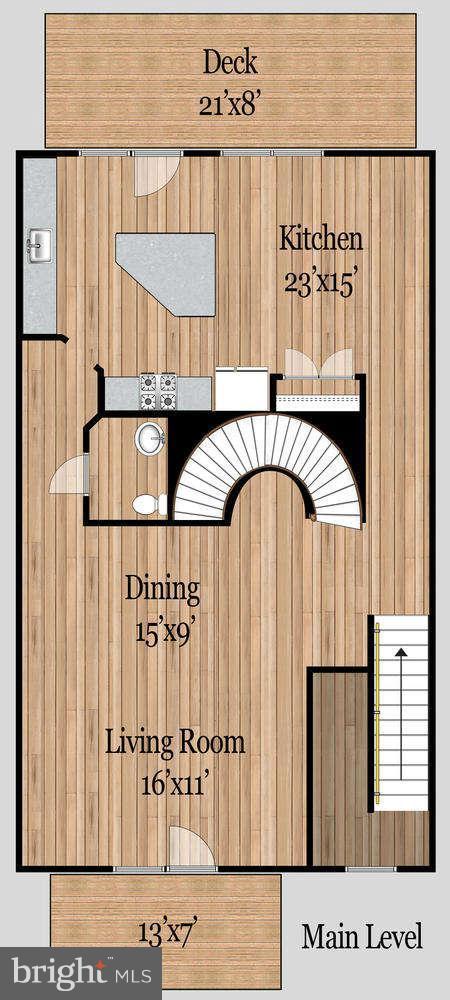 43314 Old Ryan Road Ashburn, VA 20148 - Photo 27 of 29 Main level floorplan