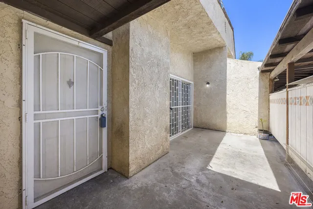 a view of a house with a door