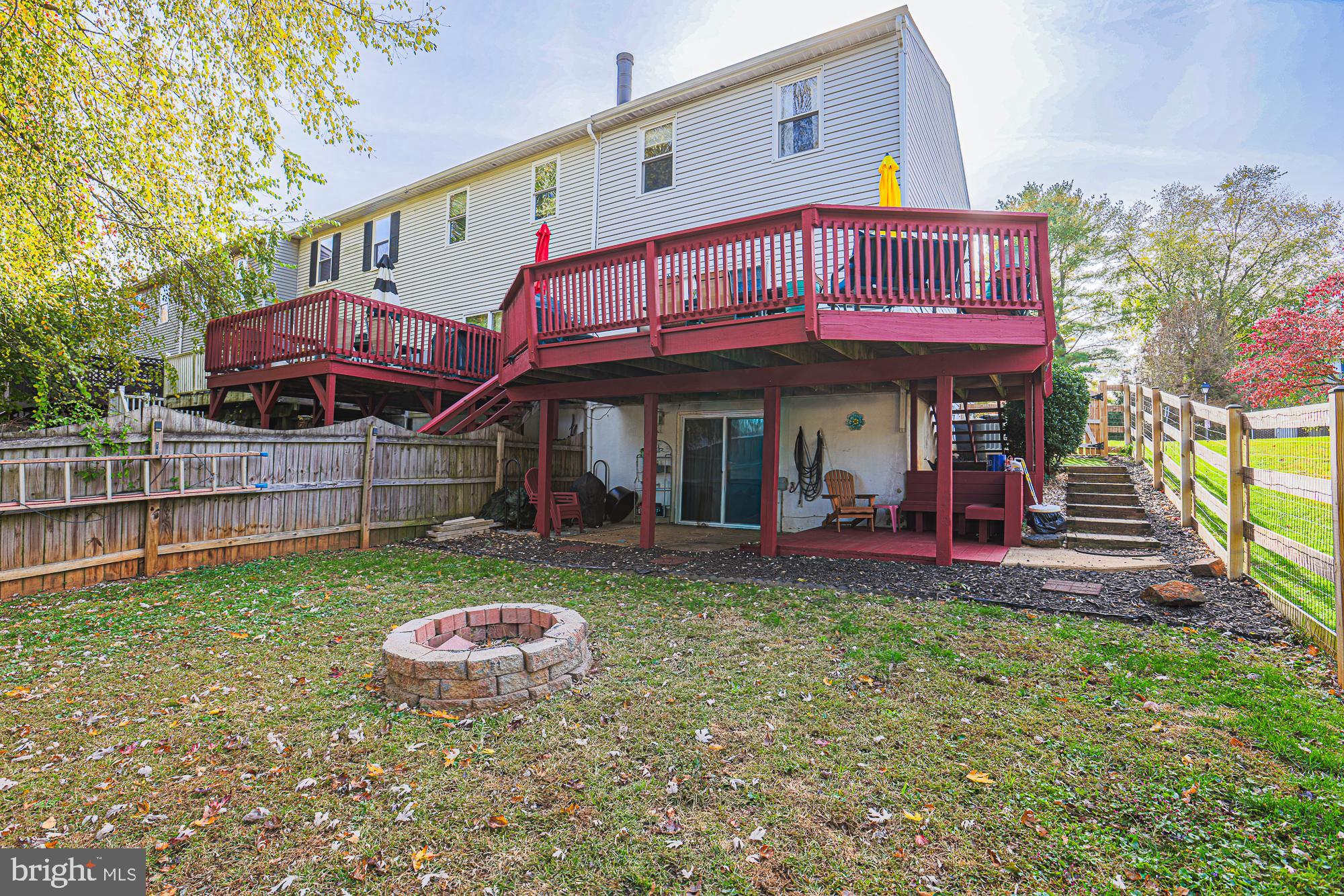 48 Stoneway Place Baltimore, MD 21236 - Photo 45 of 54 Fenced in Backyard and Firepit