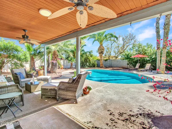 a view of a room with painted walls