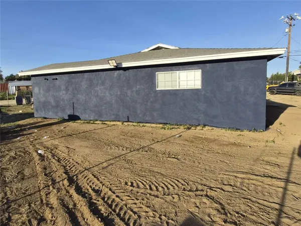 a backyard of a house