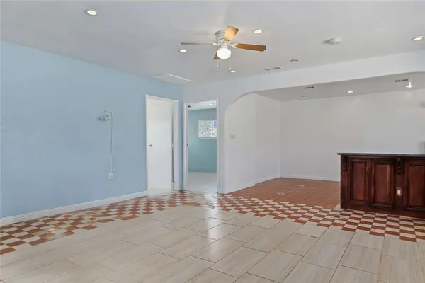 a view of an empty room
