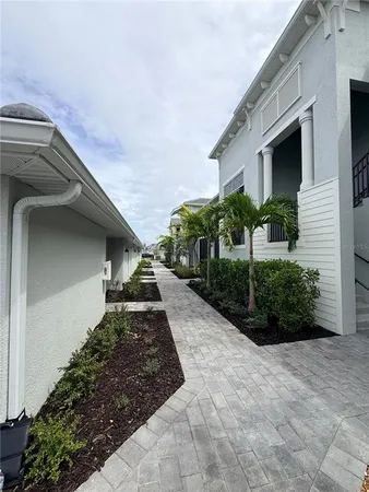 a house with trees in front of it