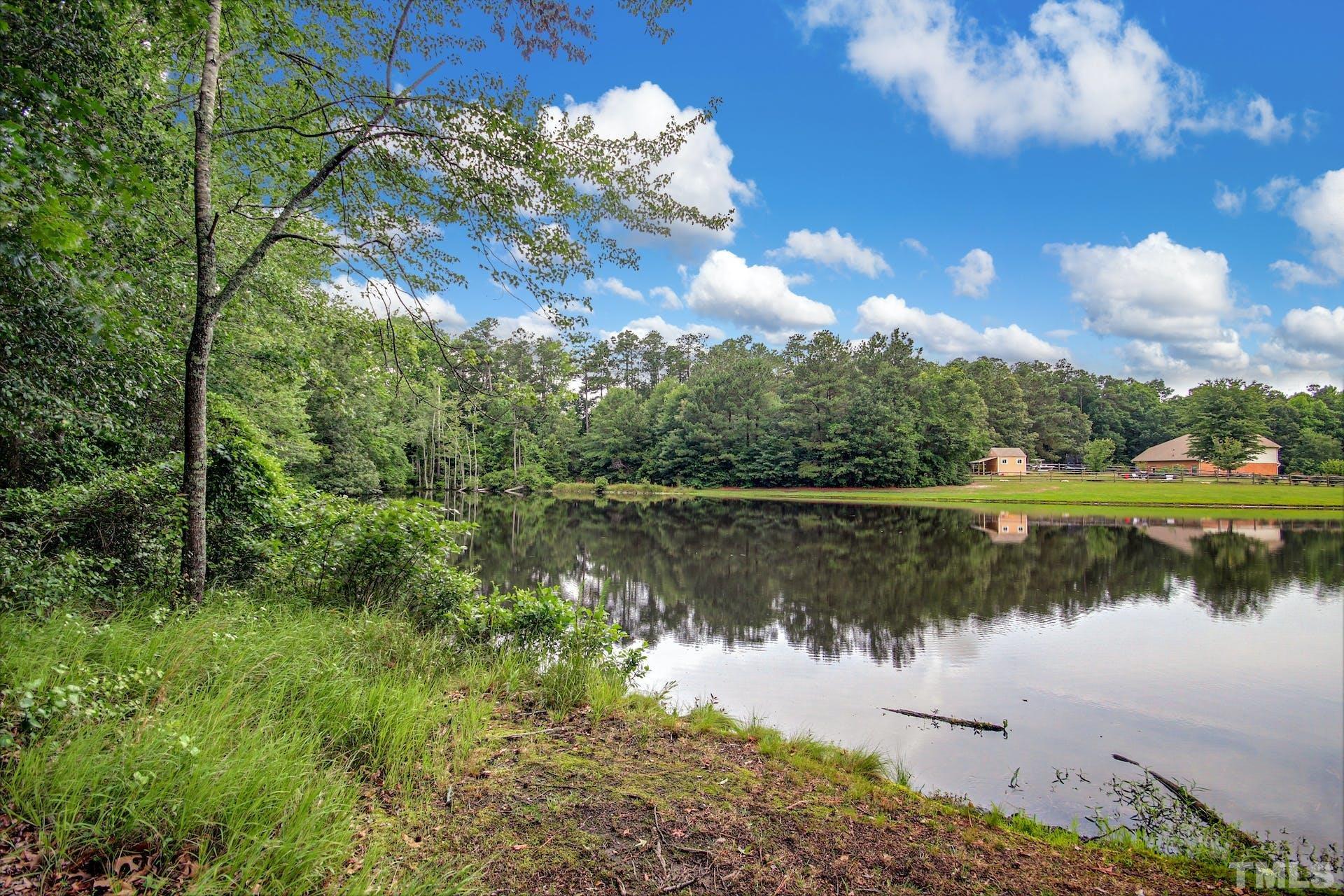 44 Destiny Circle Angier, NC 27501 - Photo 35 of 35 a view of a lake in between two of trees