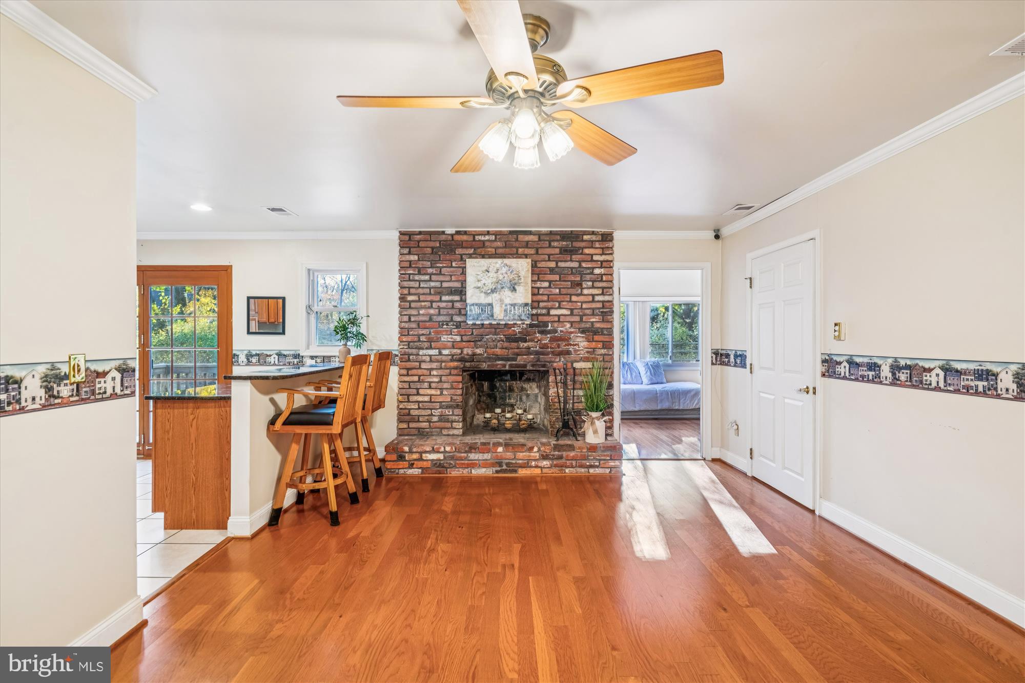 5134 West Running Brook Road Columbia, MD 21044 - Photo 34 of 99 BRICK WOOD BURNING FIREPLACE W/ RAISED HEARTH
