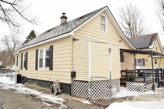 a front view of a house