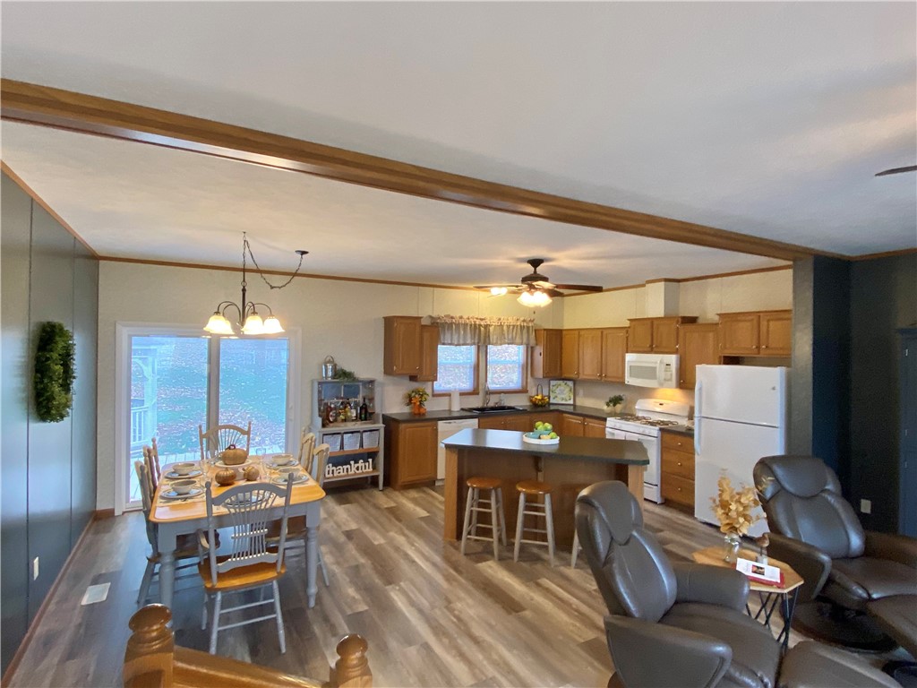 8681 Lower Lake Road Lodi, NY 14860 - Photo 12 of 46 Living Room to Kitchen view