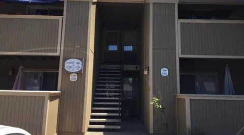 a view of a door of the house