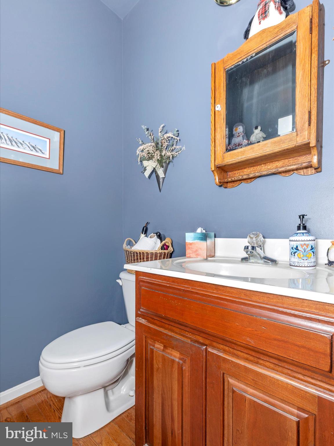 9503 Childacrest Drive Boonsboro, MD 21713 - Photo 27 of 59 a bathroom with a toilet sink and mirror