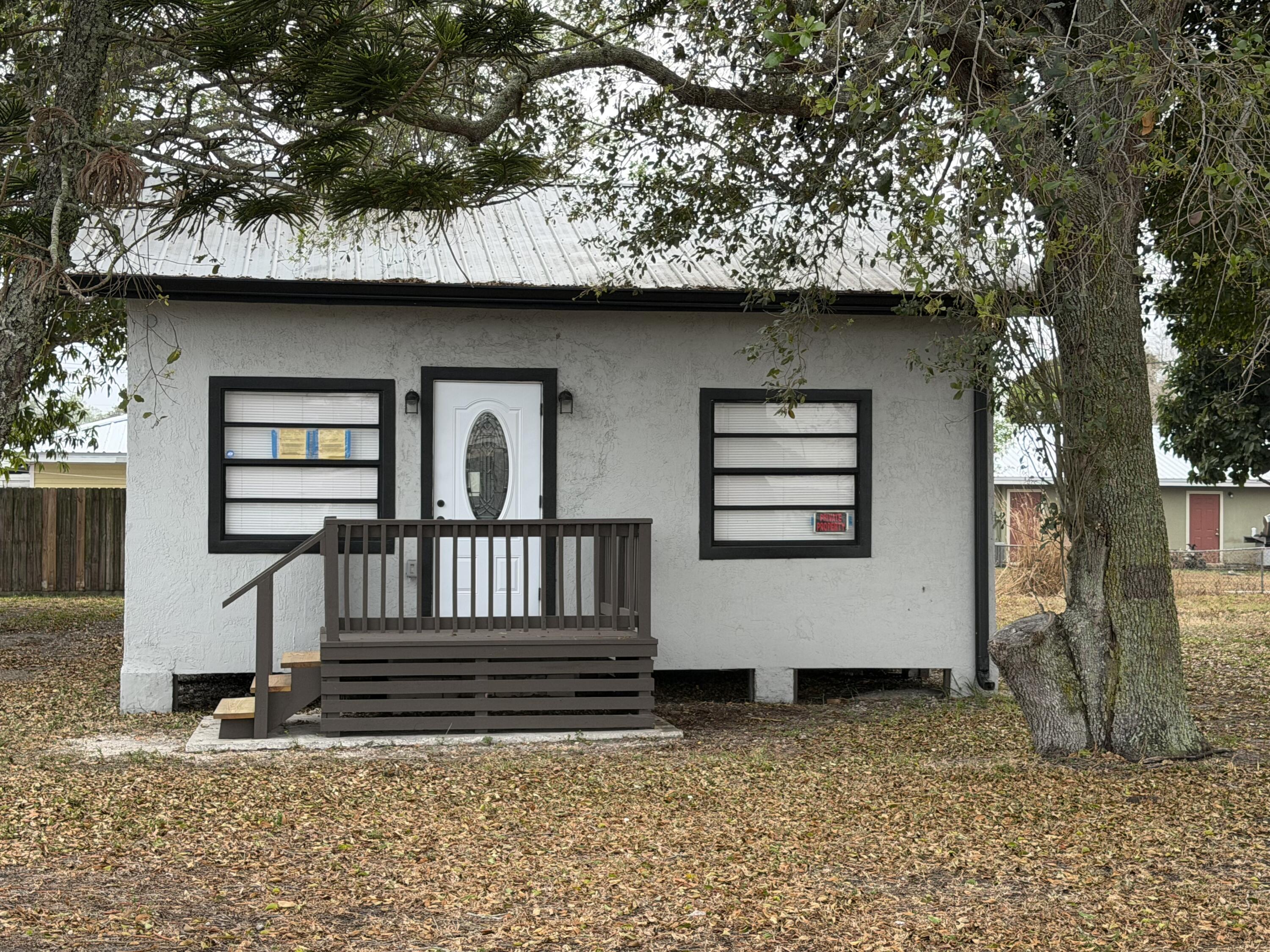 The front of the house