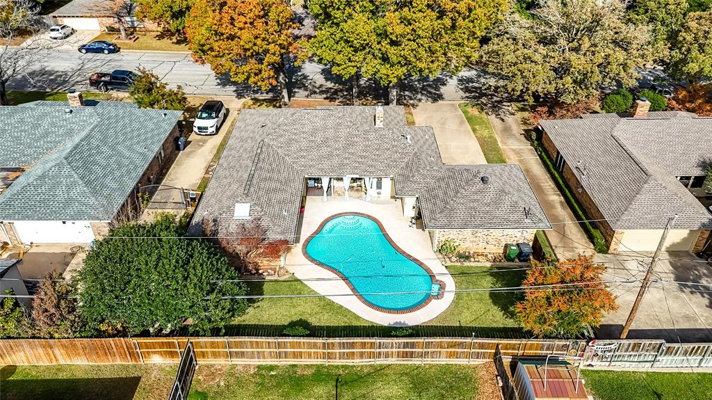 2626 Collard Road Arlington, TX 76017 - Photo 5 of 40 an aerial view of a house with swimming pool