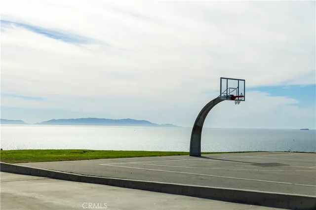 a view of a lake with a ocean view