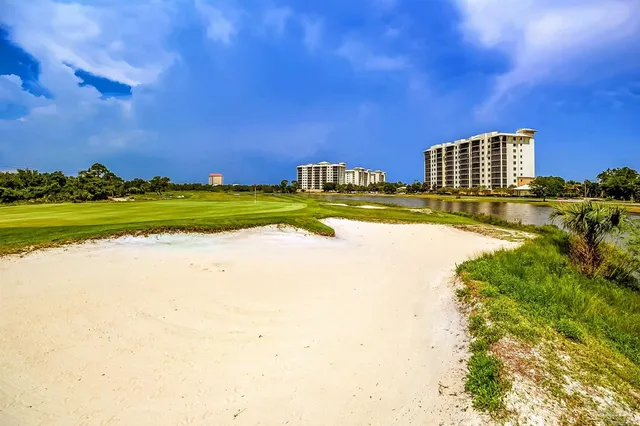 a view of a city with an ocean view