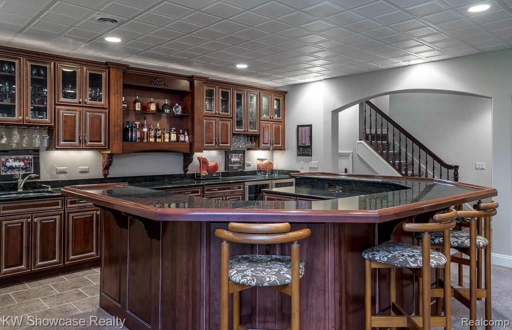 5174 Springdale Court Clarkston, MI 48348 - Photo 33 of 54 Full Wet Bar, Refrig, Dishwasher and Ice Machine