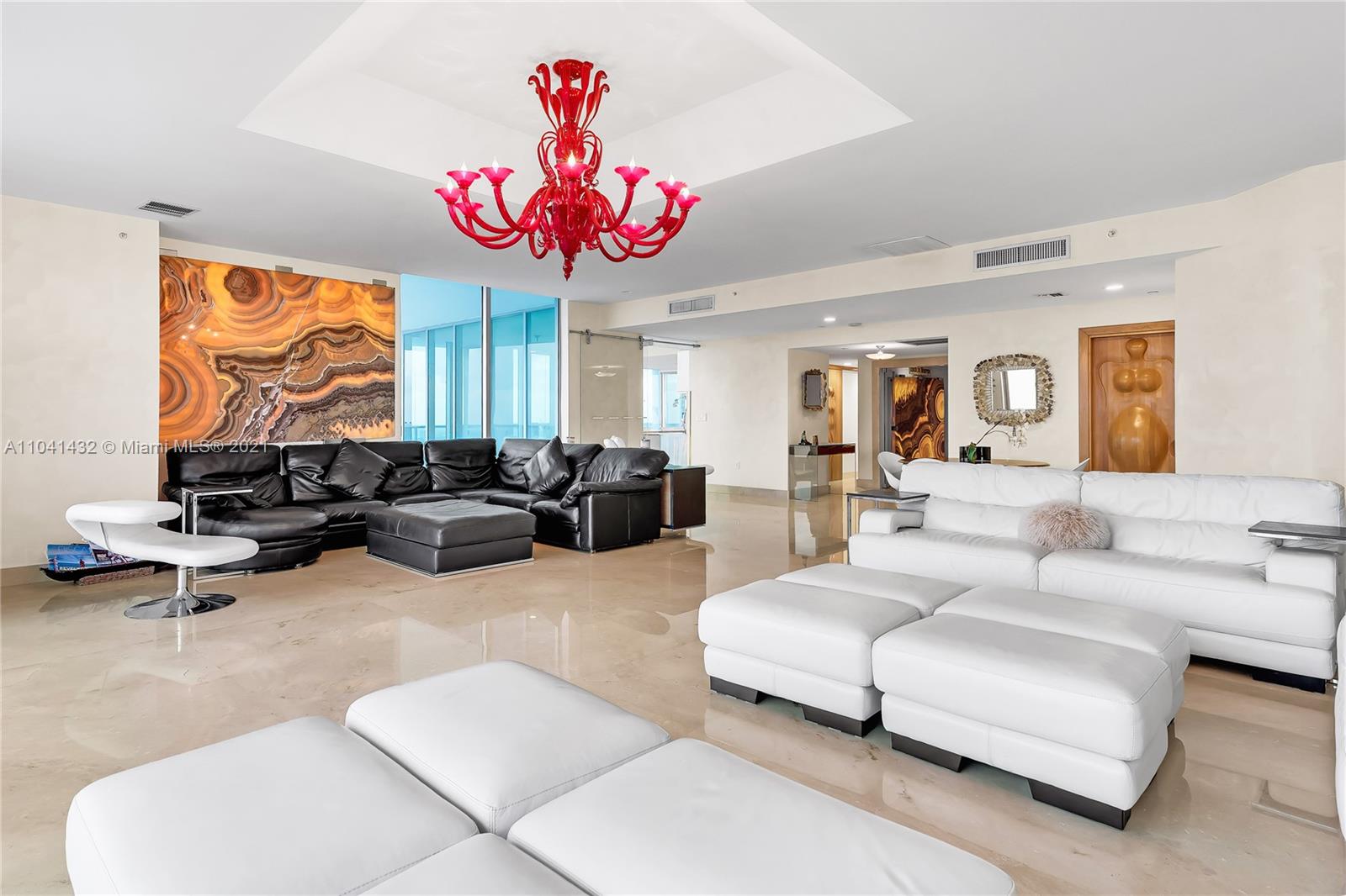 900 Biscayne Boulevard, Unit 6301 Miami, FL 33132 - Photo 31 of 72 a living room with furniture and a large window