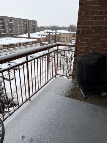 a city view from a balcony
