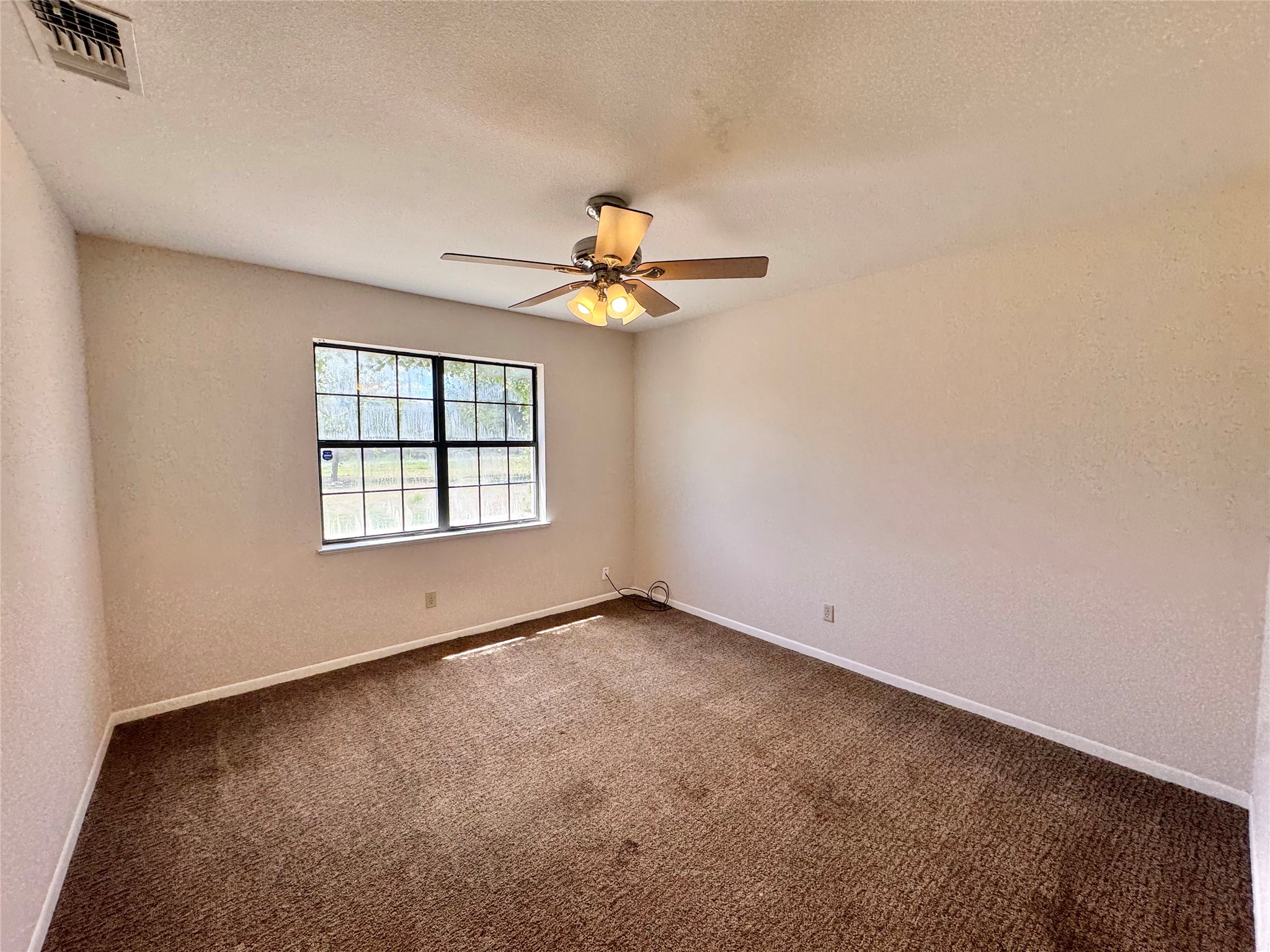 18512 Carlson Lane Elgin, TX 78621 - Photo 16 of 29 Plush carpeting anchors a comfortable bedroom illuminated by a classic multi-pane window.
