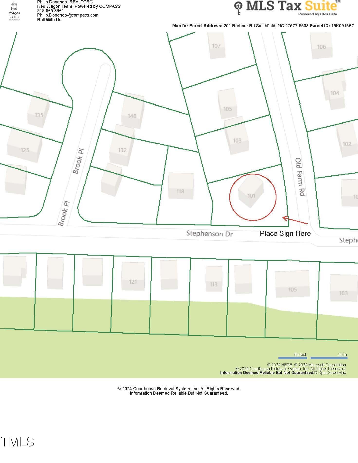 201 Barbour Road Smithfield, NC 27577 - Photo 36 of 37 CRS Data - Property Map for 201 Barbour