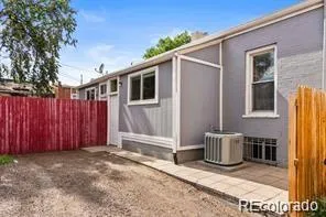 a view of backyard of house