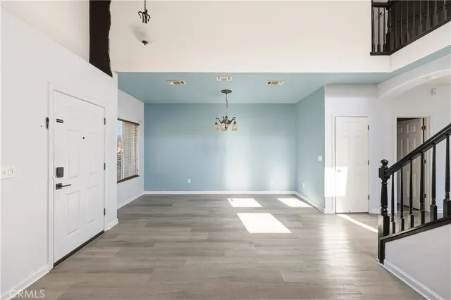 a view of an empty room