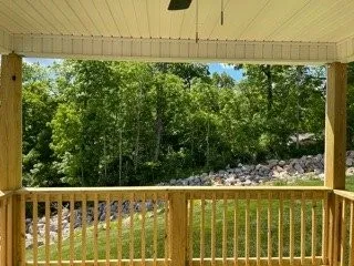 a view of a balcony with outdoor space