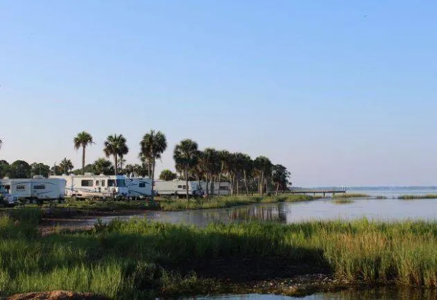 a view of a food mall next to a road