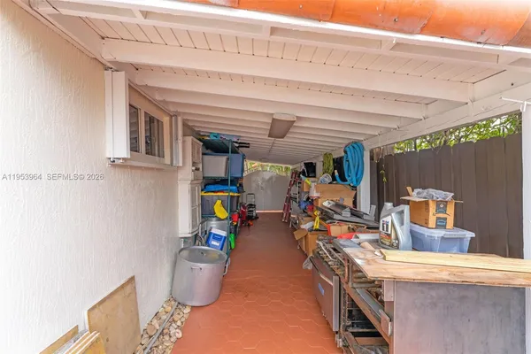 a view of storage and utility room