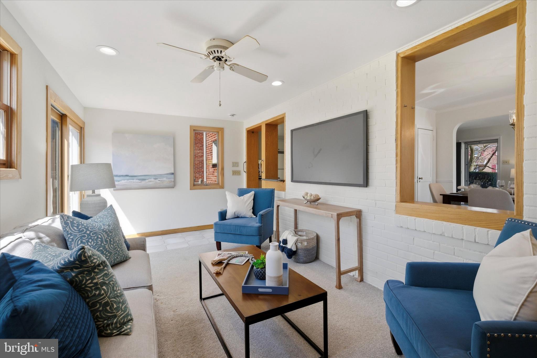 1612 Colony Lane Havertown, PA 19083 - Photo 13 of 34 a living room with furniture and a flat screen tv