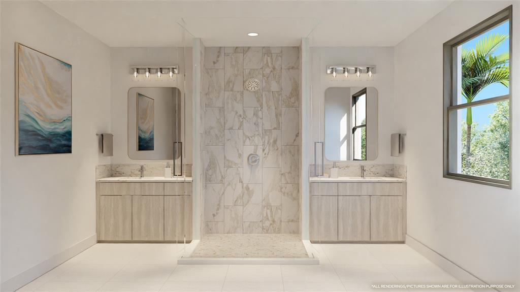 1431 Southwest 23rd Street Fort Lauderdale, FL 33315 - Photo 6 of 15 a spacious bathroom with a mirror a sink and a shower