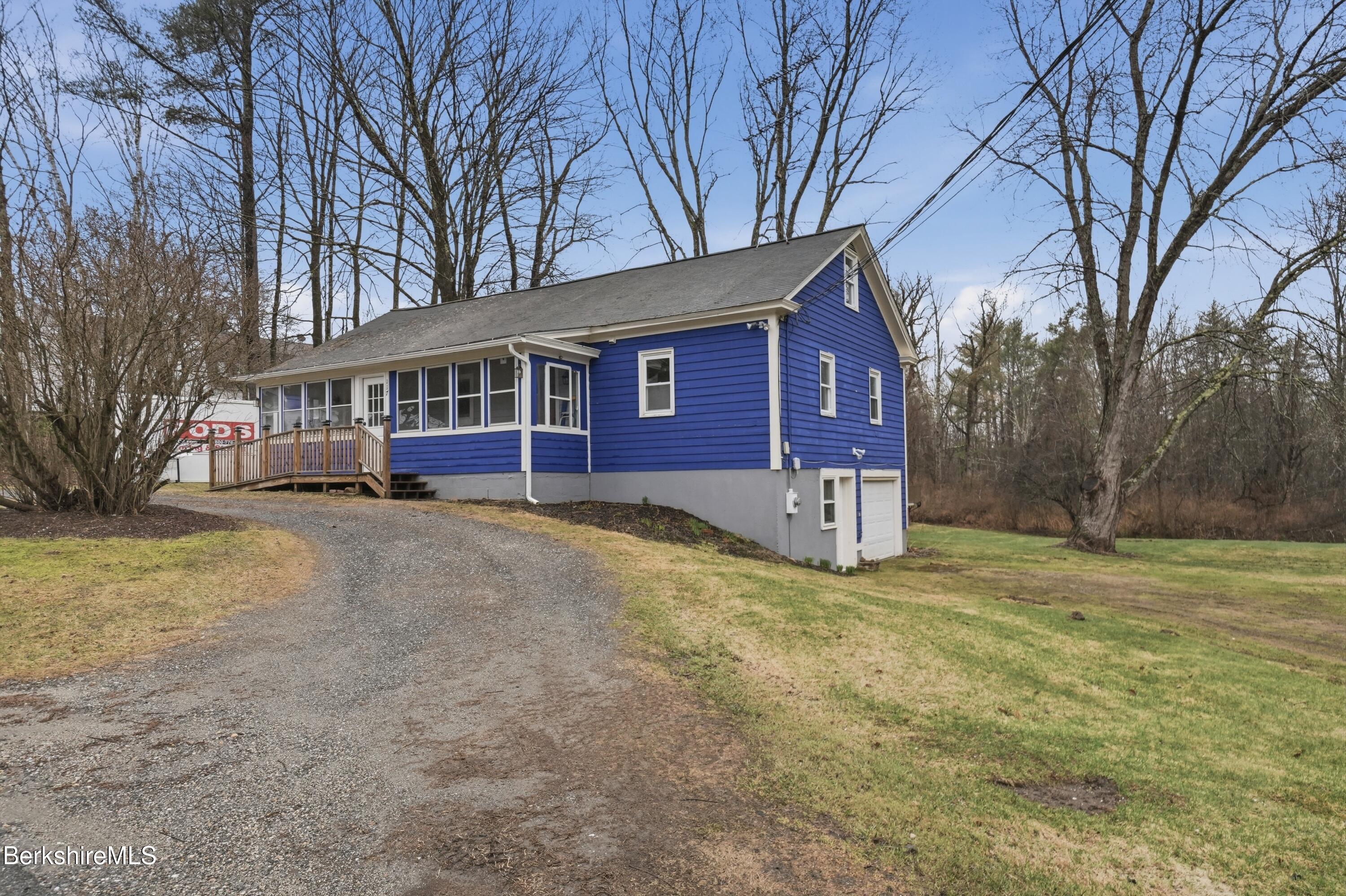 117 Norfolk Road New Marlborough, MA 01259 - Photo 52 of 59 a view of a house with a yard covered in snow