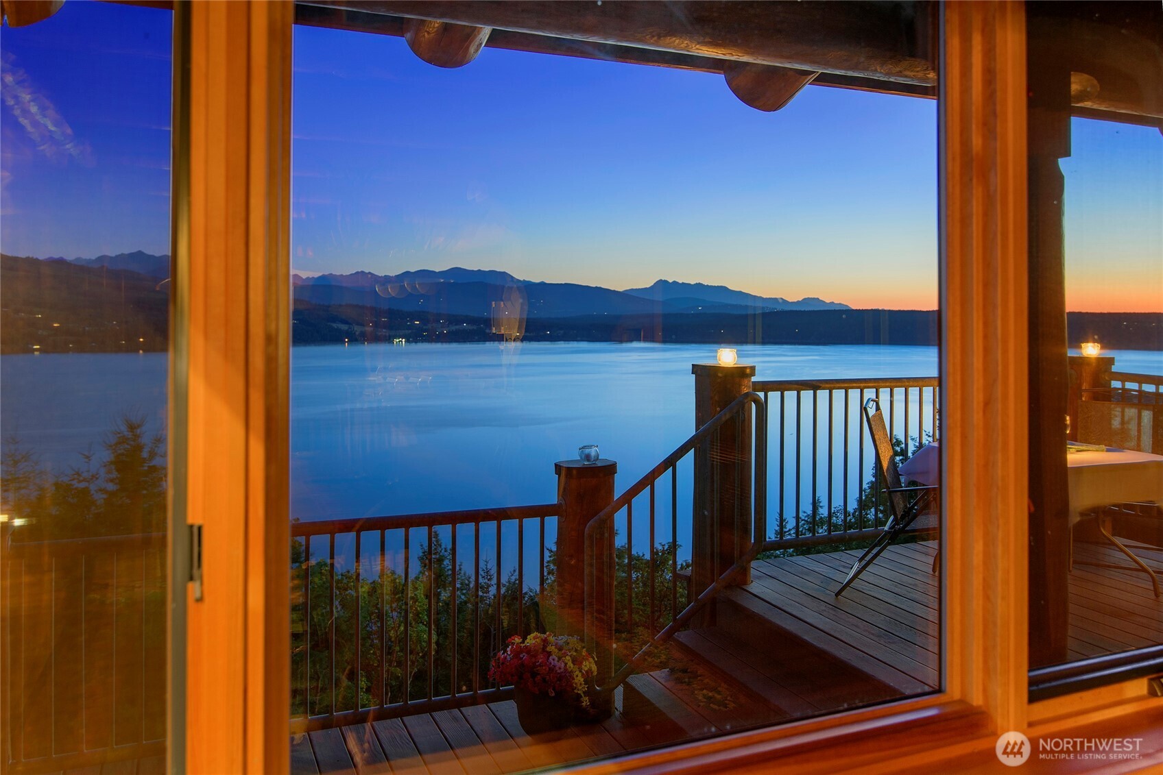 53 Combs Place Port Townsend, WA 98368 - Photo 10 of 40 a view of a balcony with wooden floor and city view