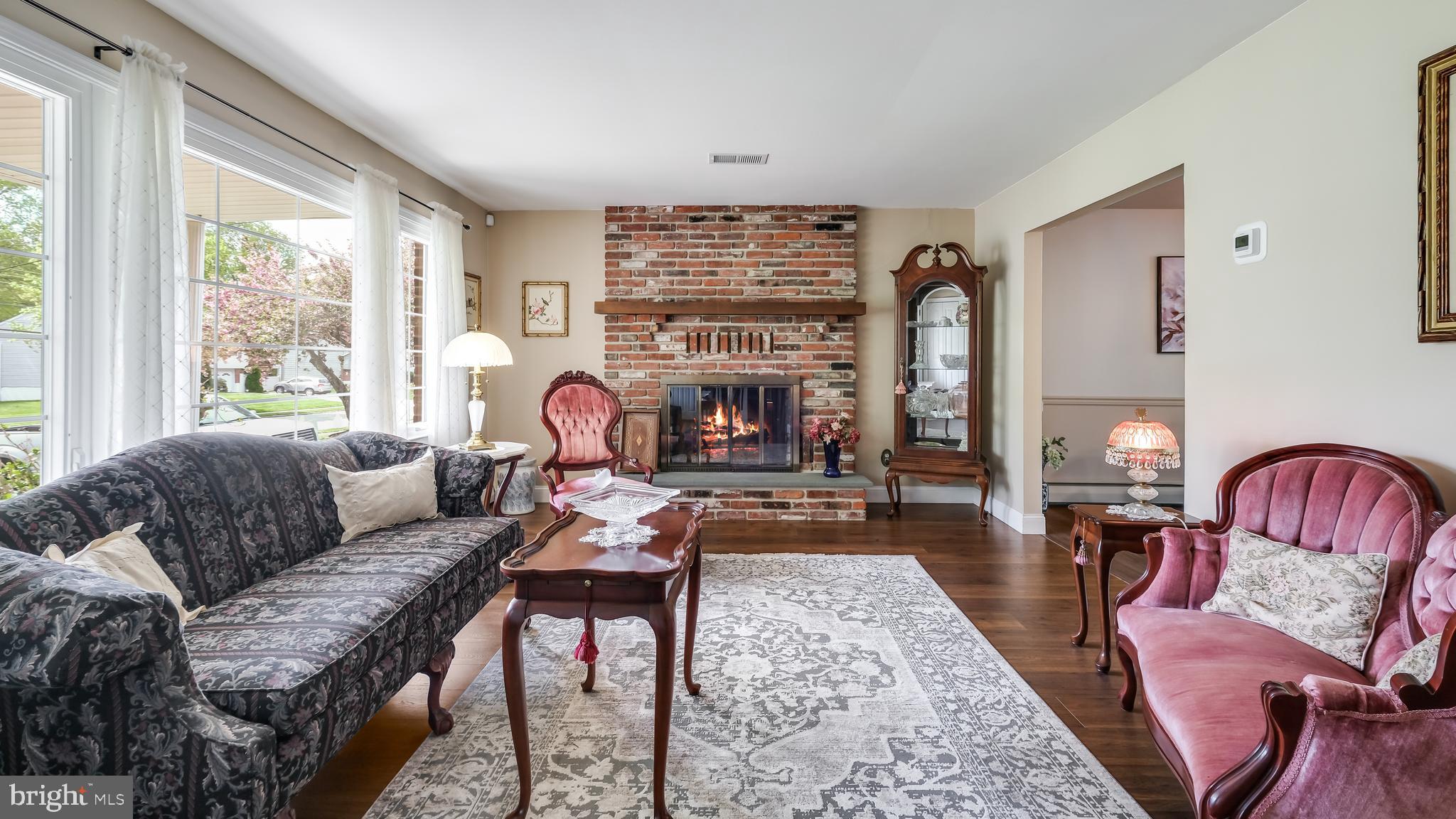 2370 Weir Road Aston, PA 19014 - Photo 7 of 36 Formal Sitting Room w/ Brick Fireplace