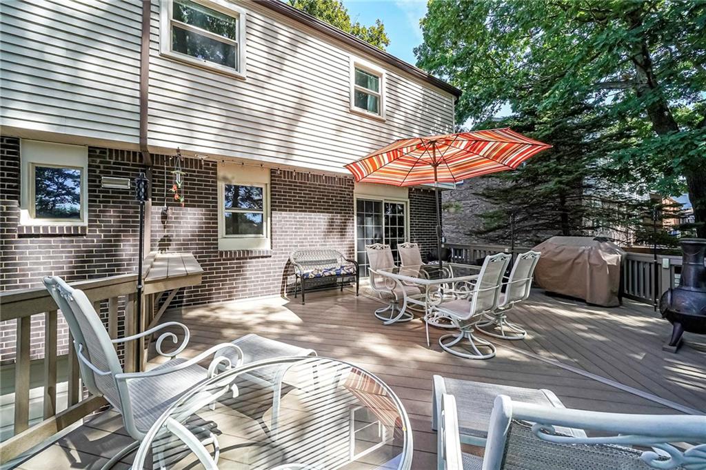 161 North Jamestown Road Coraopolis, PA 15108 - Photo 22 of 25 Endless outdoor entertaining possibilities are available thanks to the large outdoor deck that features composite decking.