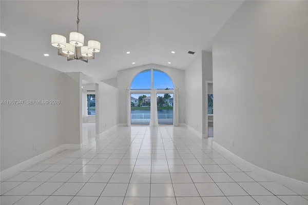 a view of a lake with houses