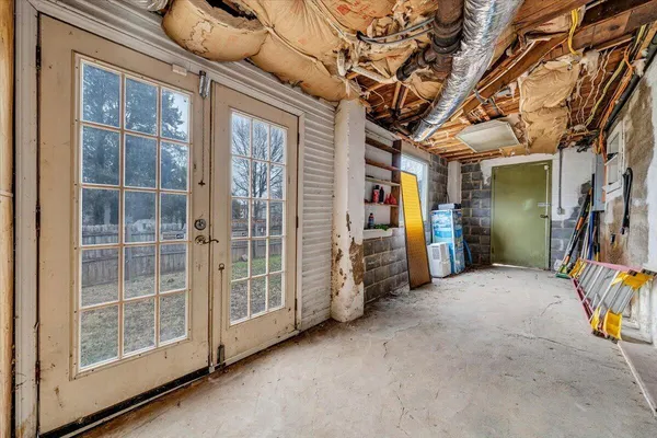 a view of a house with a garden