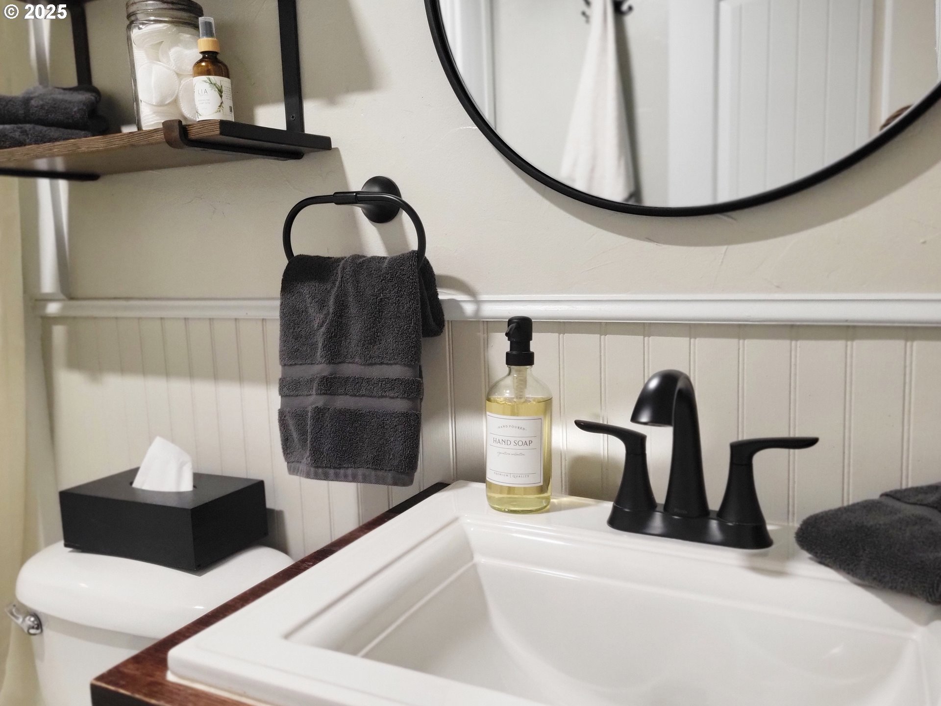 204 North Russell Street Joseph, OR 97846 - Photo 25 of 46 a close view of a sink and a mirror