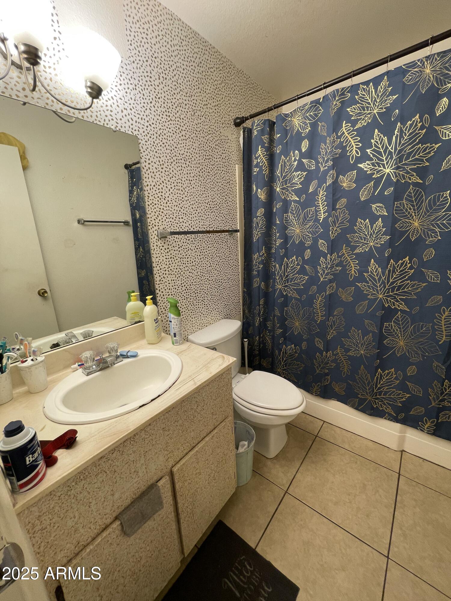 3364 West Harmont Drive Phoenix, AZ 85051 - Photo 37 of 39 a bathroom with a sink and a toilet