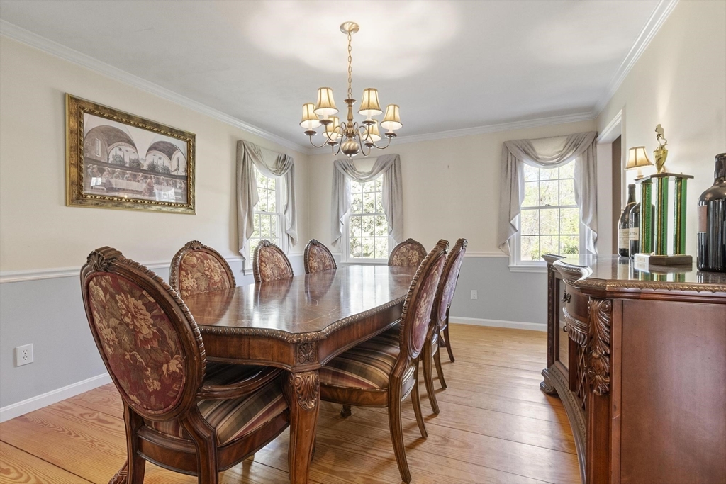 4 Ridge Road Pepperell, MA 01463 - Photo 15 of 42 a view of a dining room with furniture window and wooden floor