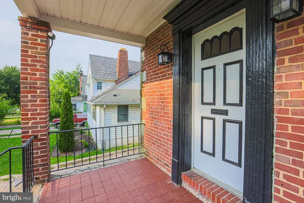 a view of a house with a porch