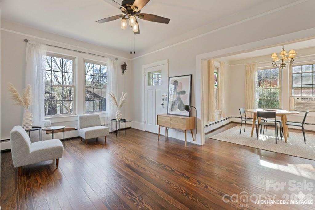 57 Fiddle Drive Canton, NC 28716 - Photo 9 of 35 a living room with furniture and wooden floor