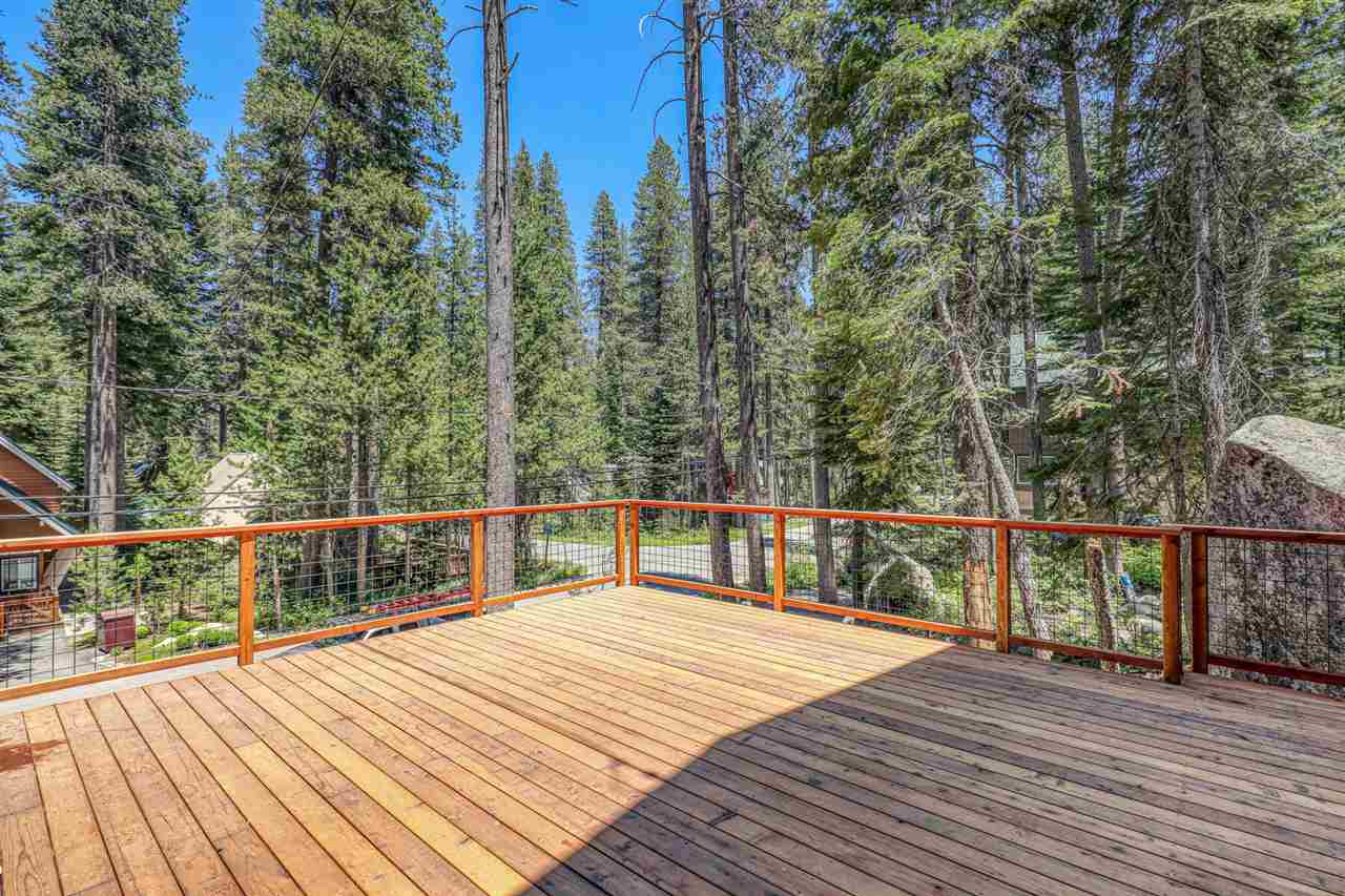15611 Conifer Drive Truckee, CA 96161 - Photo 7 of 20 a view of a balcony with wooden floor and trees