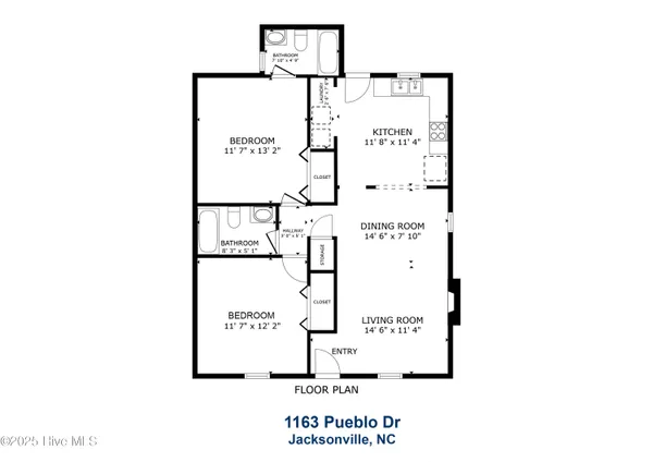 $1,250 | 1163 Pueblo Drive, Jacksonville, NC 28546