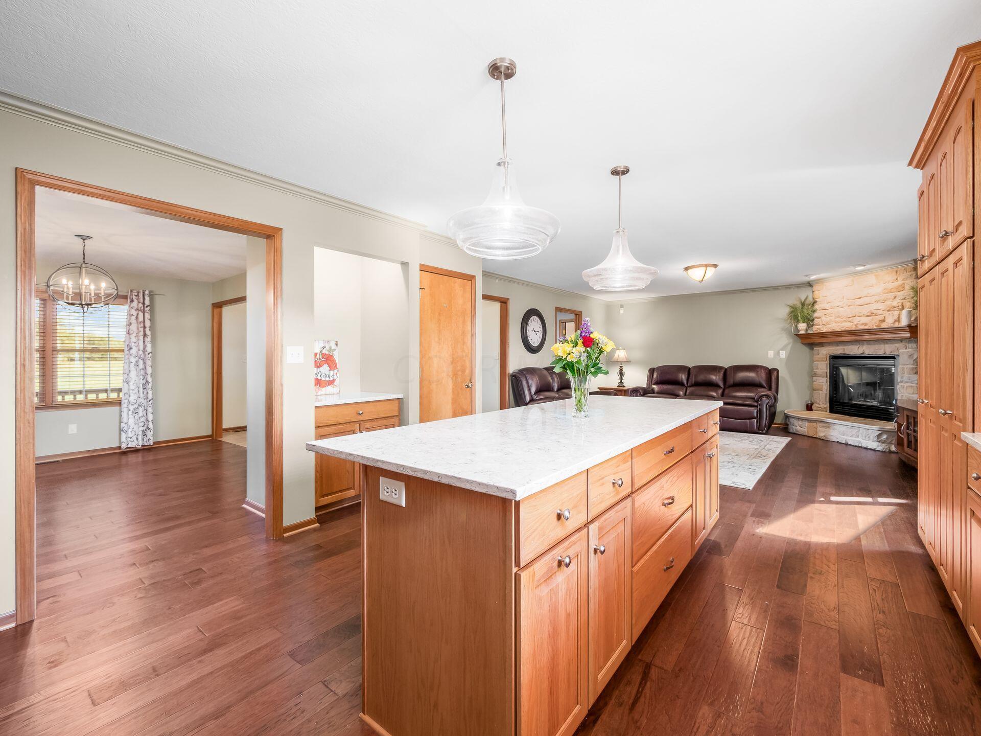 3160 Burnt Pond Road Ostrander, OH 43061 - Photo 15 of 60 Kitchen open to dining room/living room