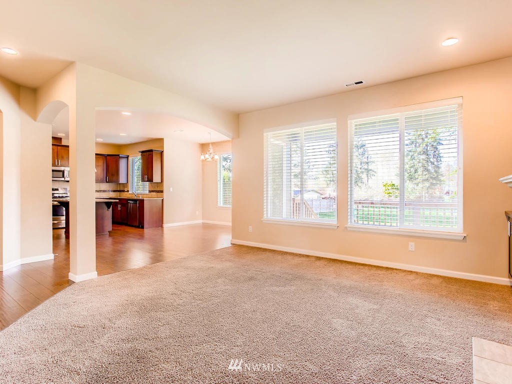 418 South 37th Street Renton, WA 98055 - Photo 5 of 24 a view of a kitchen with a sink and a large window