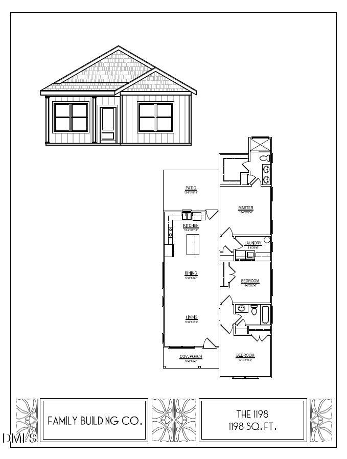98 Shortline Road Roxboro, NC 27574 - Photo 2 of 38 Plan 1198 - Cutsheet