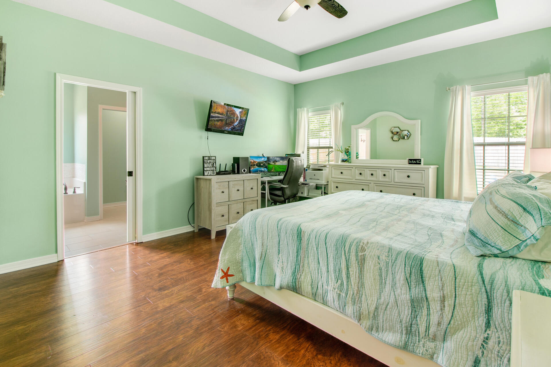 6212 Timberland Ridge Drive Crestview, FL 32539 - Photo 15 of 34 a spacious bedroom with a bed and a dresser