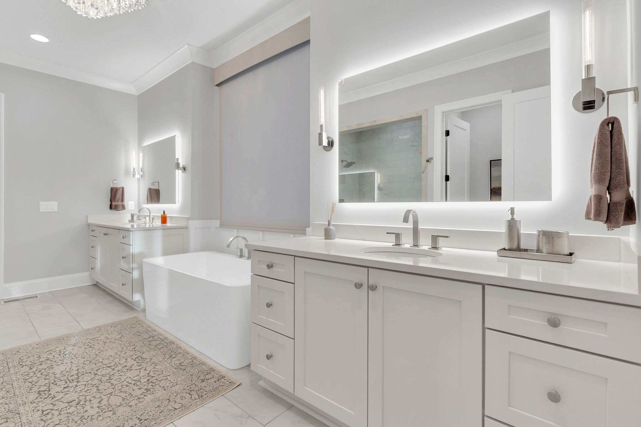 6313 Percheron Lane Arrington, TN 37014 - Photo 36 of 87 a spacious bathroom with a double vanity sink mirror and bathtub