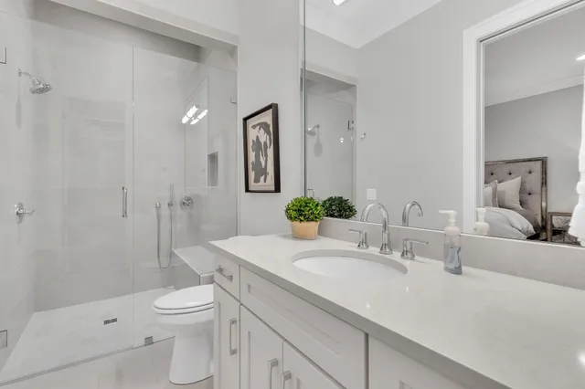 a kitchen with stainless steel appliances a sink and a counter top space