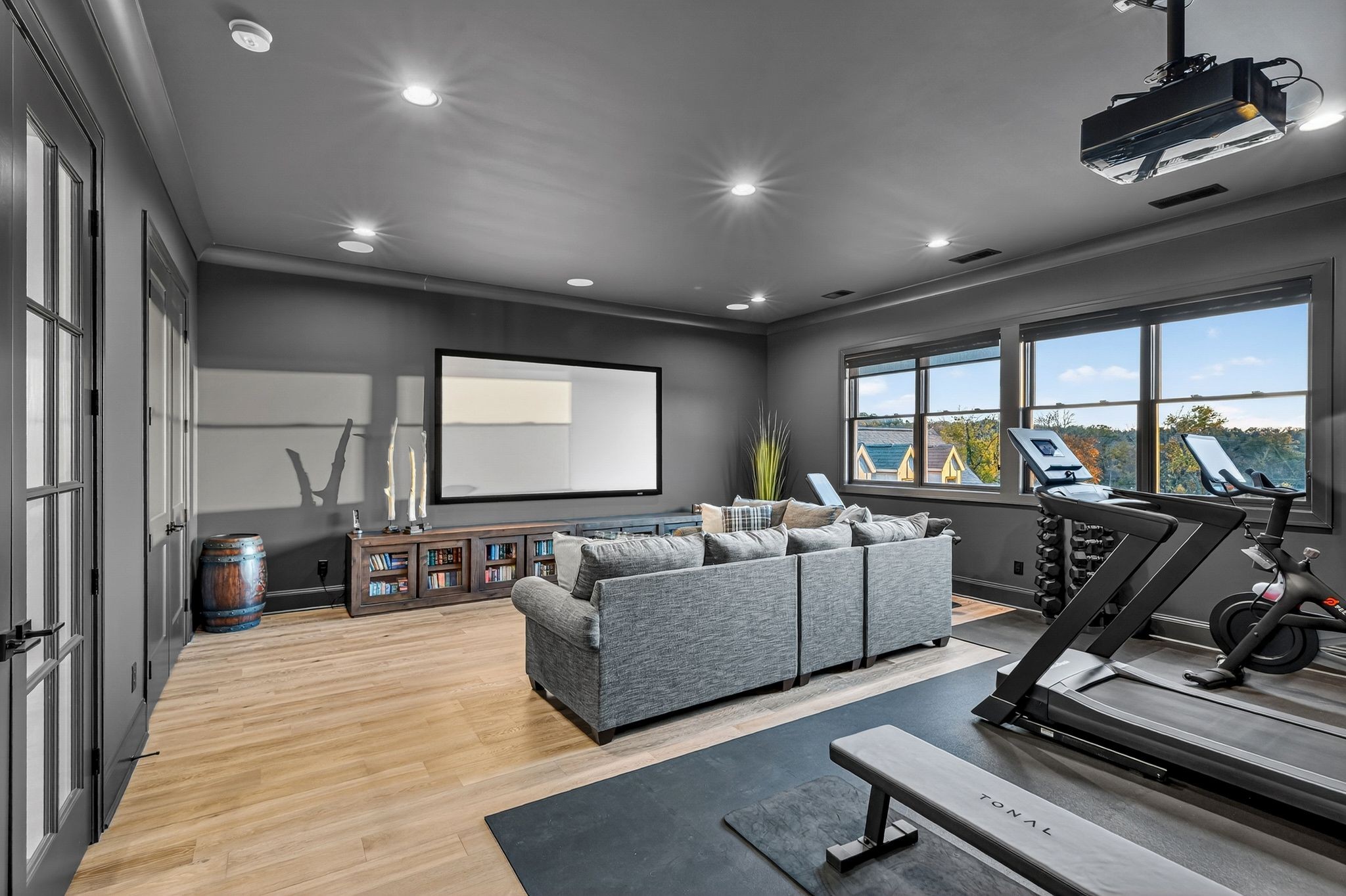 6313 Percheron Lane Arrington, TN 37014 - Photo 52 of 87 a living room with furniture gym equipment and a large window