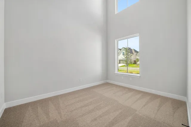 an empty room with window